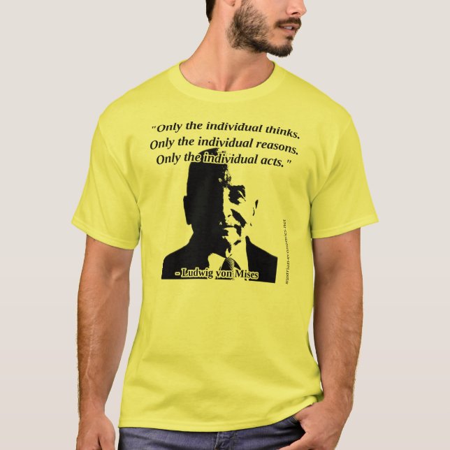 Camiseta Ludwig von Mises - acción humana (Anverso)