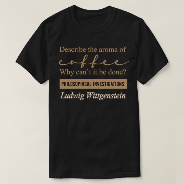 Camiseta Ludwig Wittgenstein Investigaciones filosóficas o (Diseño del anverso)