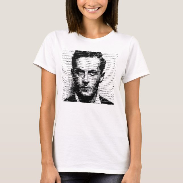 Camiseta Ludwik Wittgenstein raster portrait (Anverso)