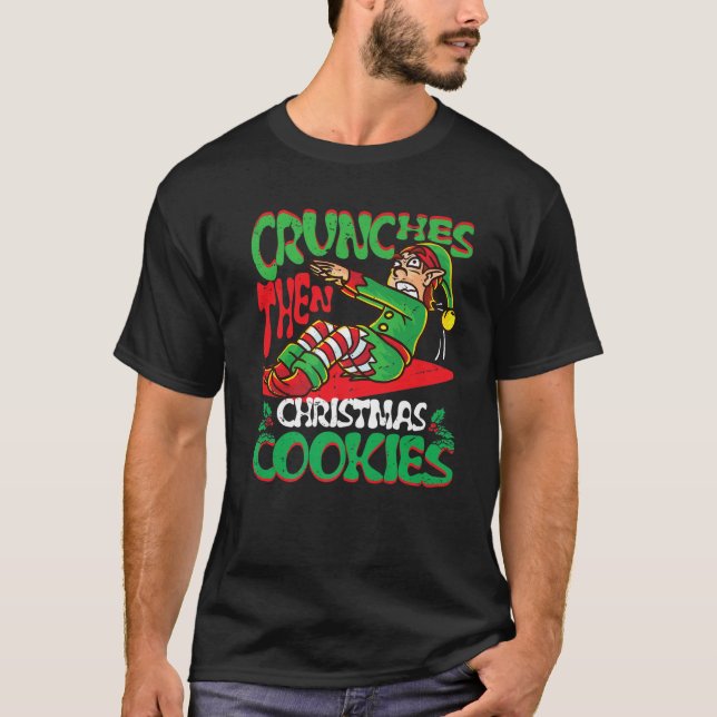 Camiseta Luego Los Navidades Cookies Elf Gym Musm Mer (Anverso)