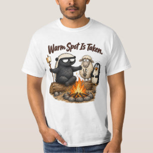 Camiseta Lugar Cálido Está Ocupado Diseño de Camping de Tej