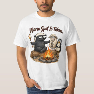 Camiseta Lugar Cálido Está Ocupado Diseño de Camping de Tej
