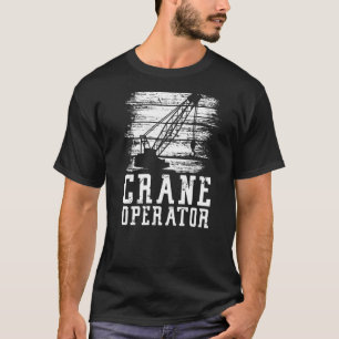 Camiseta Lugar de construcción de equipo pesado para el ope