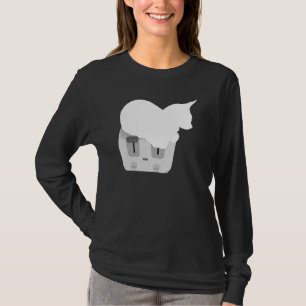 Camiseta Lugar de descanso favorito para gatos de tostadora