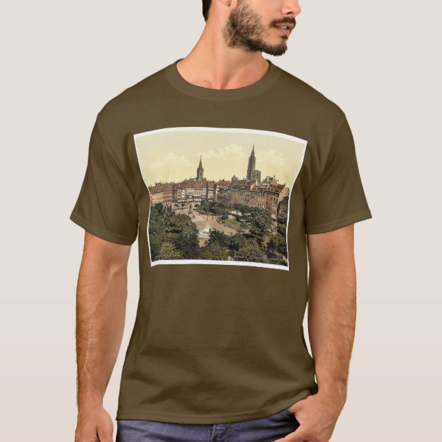 Camiseta Lugar de Kleber, Strassburg, la Alsacia-Lorena, (Anverso)