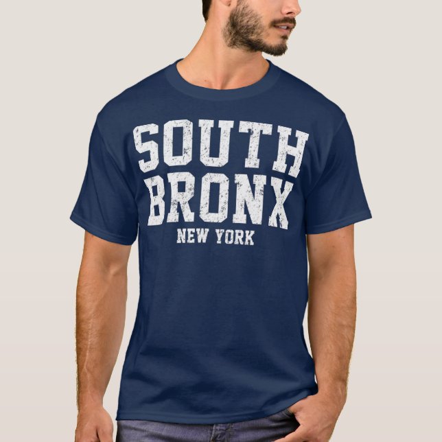 Camiseta Lugar de nacimiento de la vena del sur del Bronx (Anverso)