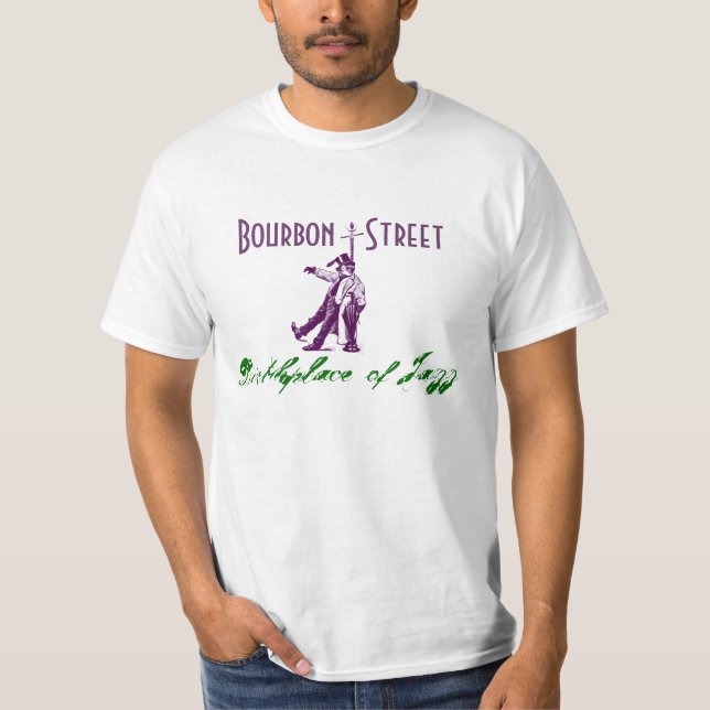 Camiseta Lugar de nacimiento de NOLA New Orleans de la (Anverso)