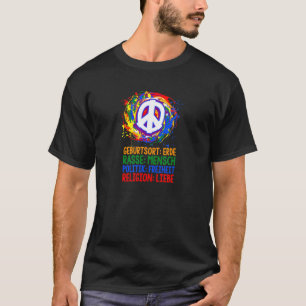 Camiseta Lugar De Nacimiento Tierra Reproduce Seres Humanos