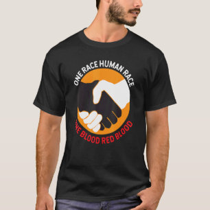 Camiseta Lugar de nacimiento Una raza Raza Humana Una Sangr