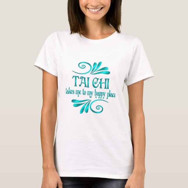 Camiseta Lugar de Tai Chi Feliz (Anverso)