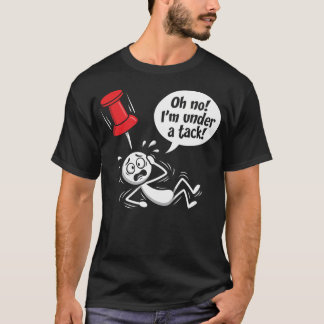 Camiseta Lugar de trabajo con figura de palo bajo tachuela