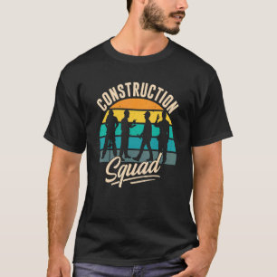 Camiseta Lugar de trabajo en equipo del Cuadrado de Constru