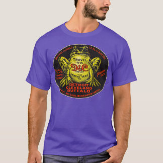 Camiseta Lugar de viaje de recuerdo de viaje de las líneas