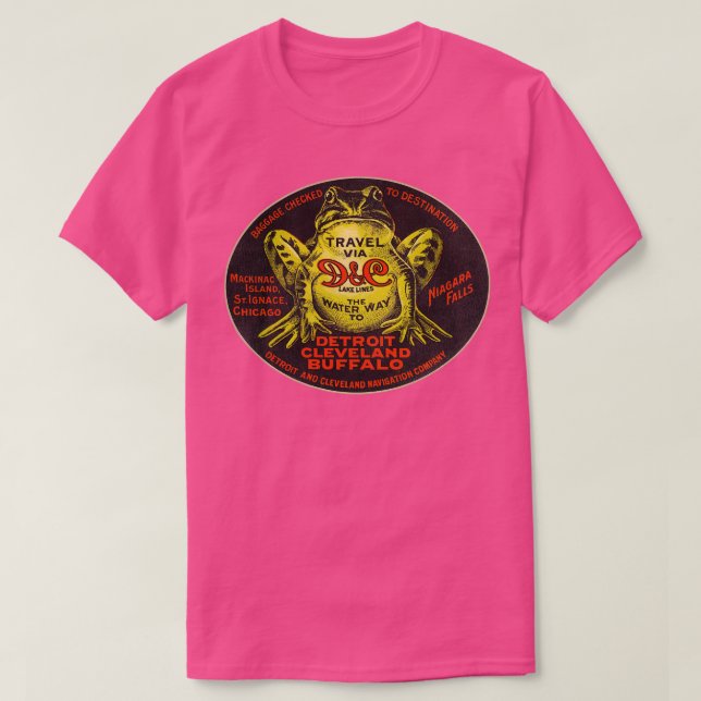 Camiseta Lugar de viaje de recuerdo de viaje de las líneas  (Diseño del anverso)