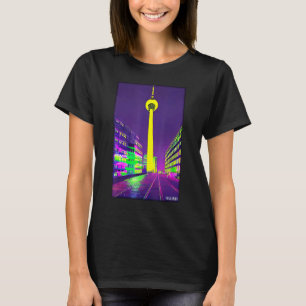 Camiseta Lugar de visión de la Torre de Berlín en la calle