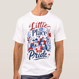 Camiseta Lugar Pequeño Gran Orgullo Gráfico Patriótico