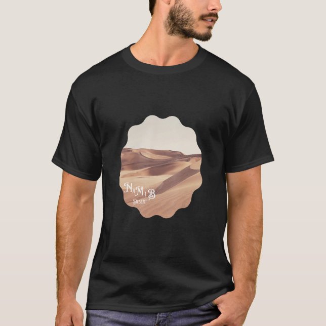 Camiseta Lugar tranquilo al estilo retro del desierto de Na (Anverso)