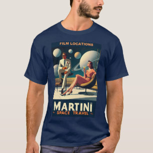 Camiseta Lugares de películas de Martini Space Travel Poste