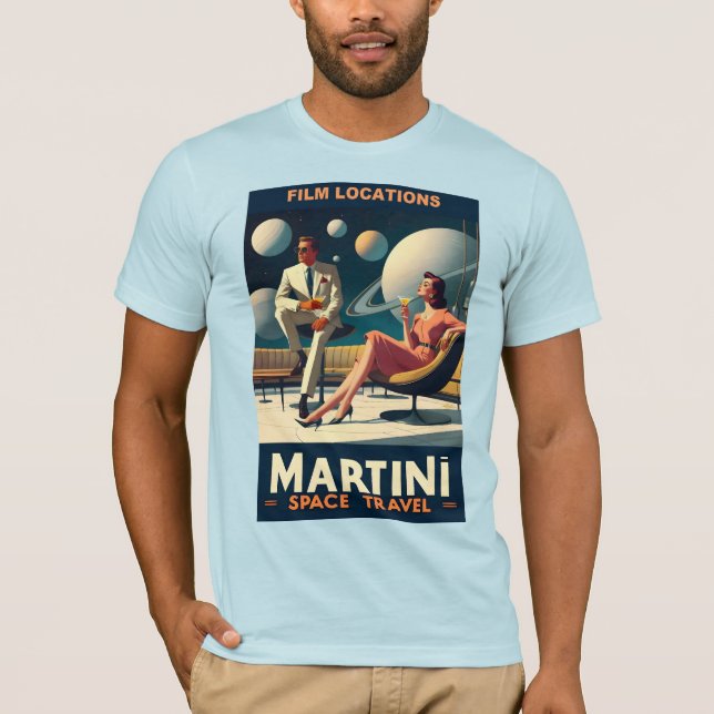 Camiseta Lugares de películas de Martini Space Travel Poste (Anverso)