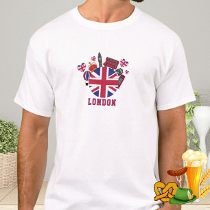Camiseta Lugares emblemáticos británicos Viaje por el Reino