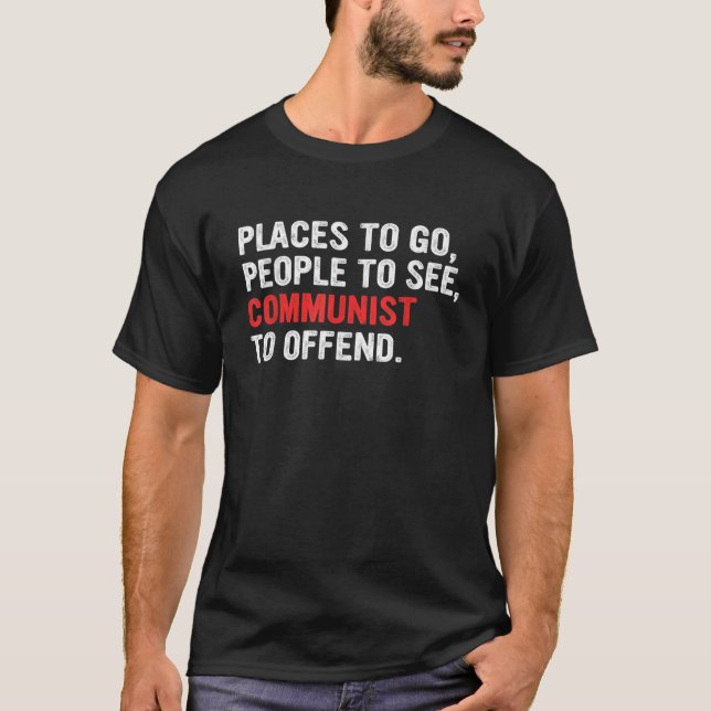 Camiseta Lugares Para Ir A La Gente A Ver Al Comunista Ofen (Anverso)