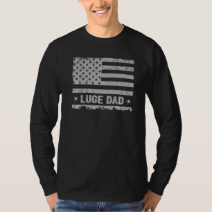 Camiseta Luge Dad America Bandera Patriota Vintage