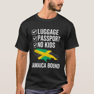 Camiseta Luge Passport Jamaica Bound Jamaican Travel Vacati