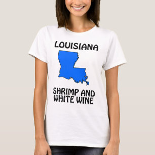 Camiseta Luisiana - Camarones y Vino Blanco