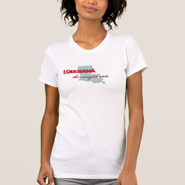 Camiseta Luisiana, el estado del vampiro (Anverso)