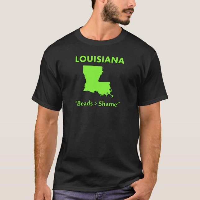 Camiseta Luisiana - gotas > vergüenza (Anverso)
