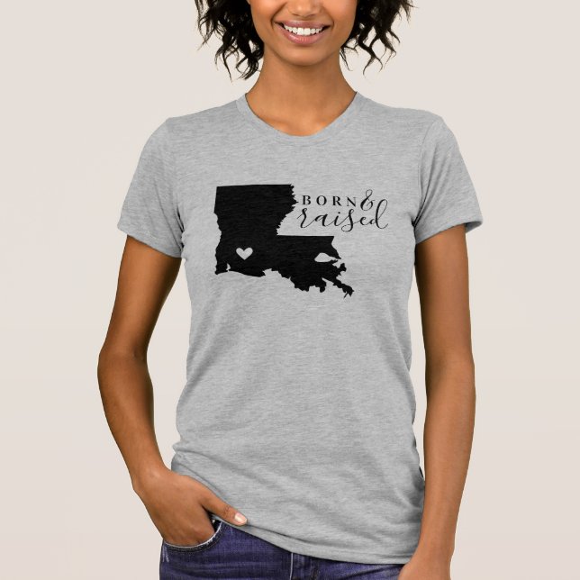 Camiseta Luisiana nació y creció el té estatal (Anverso)