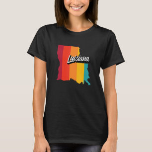 Camiseta Luisiana retro 70 estampados Louisiana EEUU