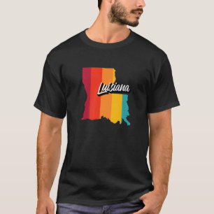 Camiseta Luisiana retro 70 estampados Louisiana EEUU