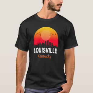 Camiseta Luisville Kentucky Vintage Sunset Retro City Stat