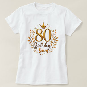 Camiseta Lujo Sparkle 80 años Queen Graphic
