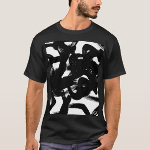 Camiseta Lujoso Arte de Oro: Resumen de Ataque Negro.