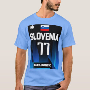 Camiseta Luka Doncic 2021 Eslovenia Diseño de Ventilador de