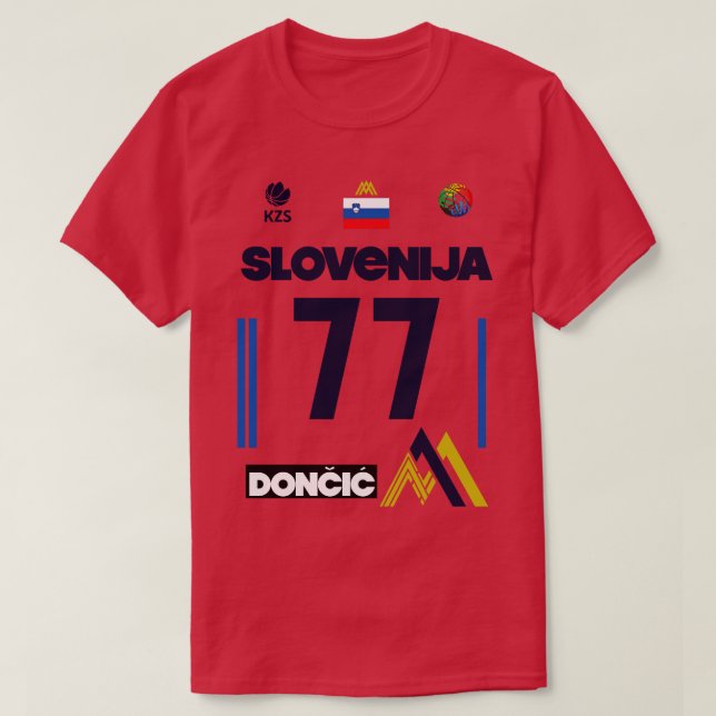 Camiseta Luka Doncic Slovenija Fan Design 2 (Diseño del anverso)