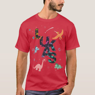 Camiseta Lukas  Cool Boys Name with cute Space Astronaut Di