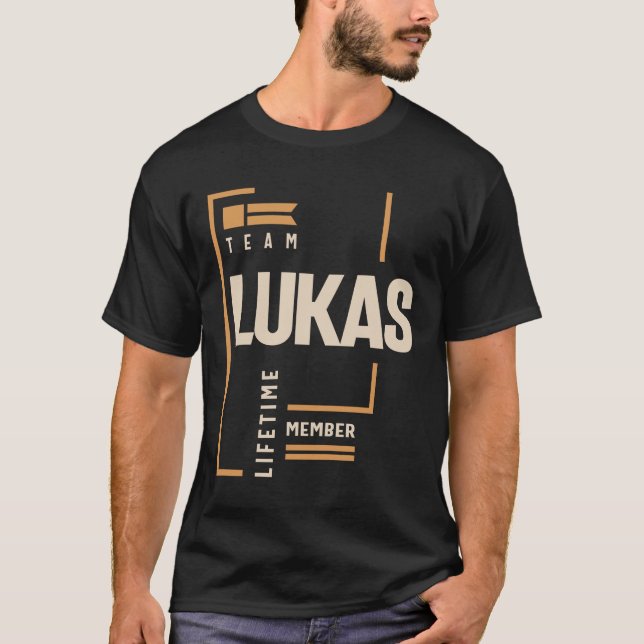 Camiseta Lukas Nombre Personalizado - Lukas Funny (Anverso)