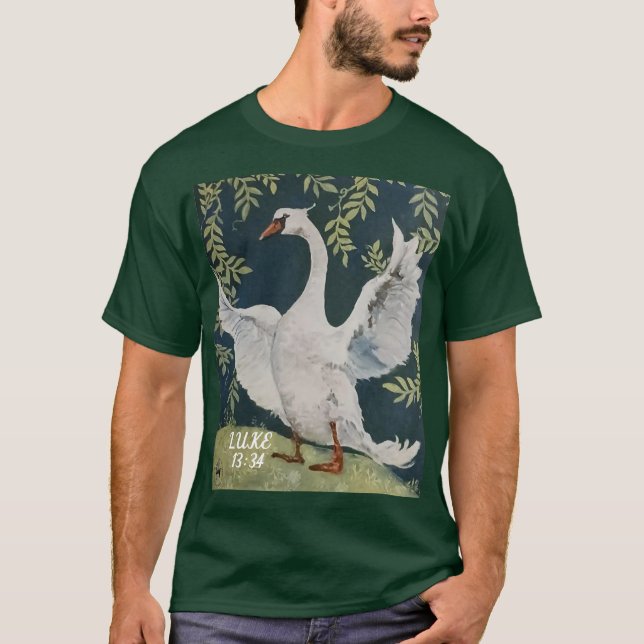 Camiseta LUKE 13:34 swan (Anverso)