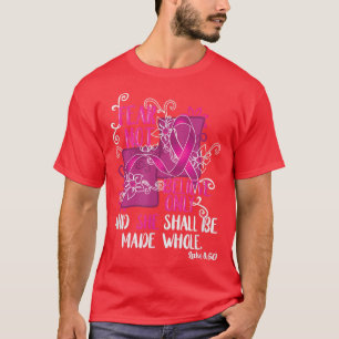 Camiseta Luke 8 50 Biblia Verse Breast Cancer Awareness Chr