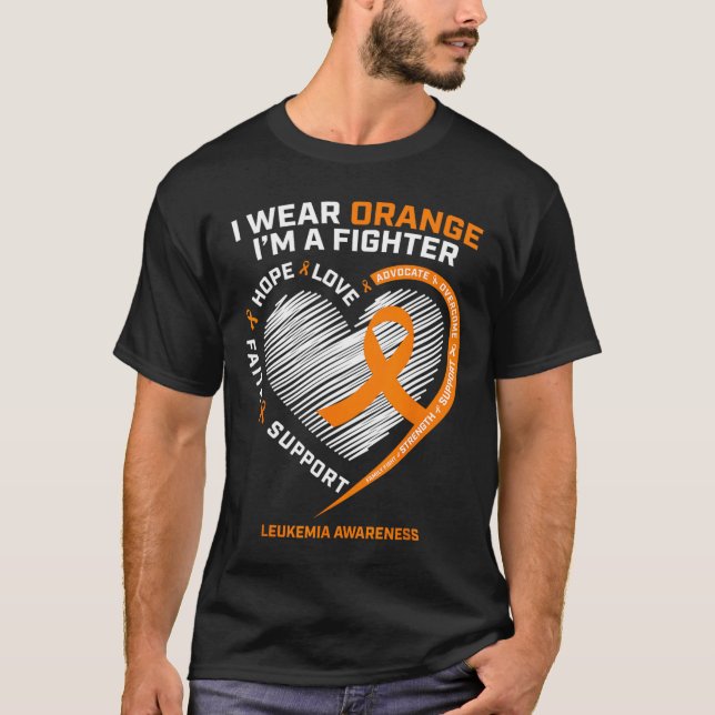 Camiseta Lukemia Combatiente de Conciencia Hombres Mujeres  (Anverso)