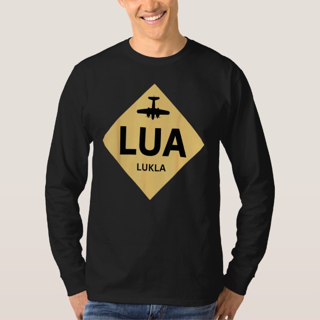 Camiseta Lukla Airport Sign Nepal Mt Everest (Anverso)