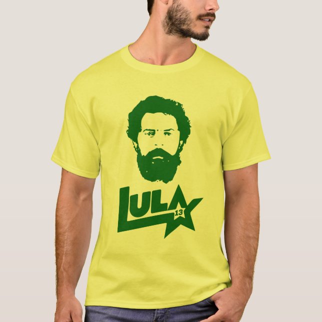 Camiseta Lula 2022 13 PT Lula Livre Lula Presidente Brasil (Anverso)
