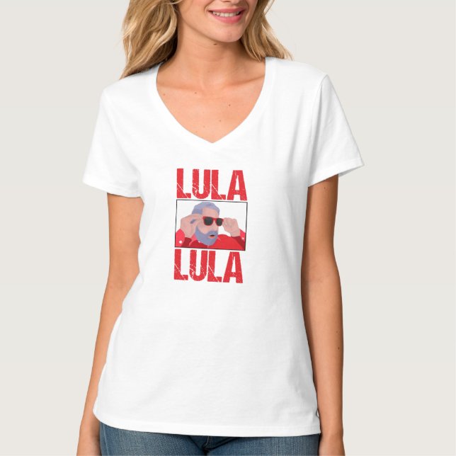 Camiseta Lula Meme con gafas de sol (Anverso)