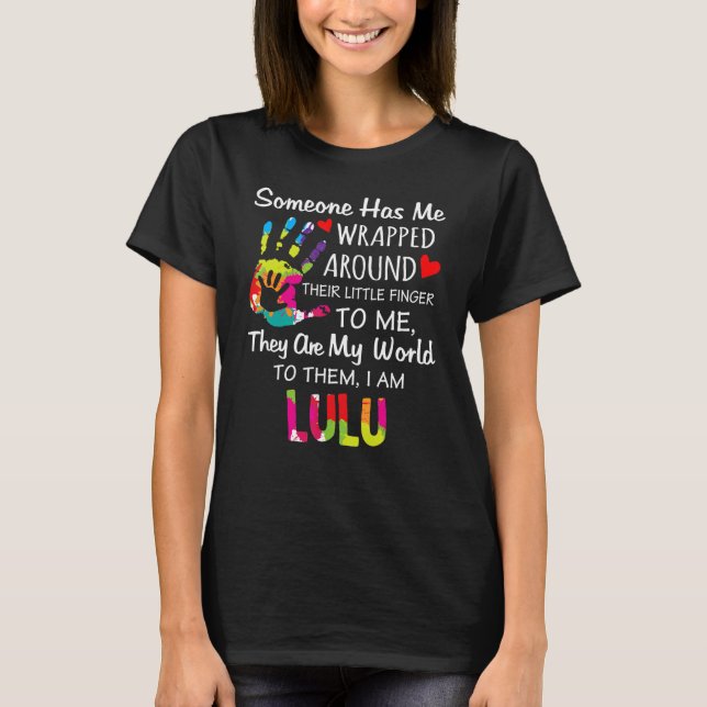 Camiseta Lulu Abuela apodo Cute Lulu es mi nombre (Anverso)