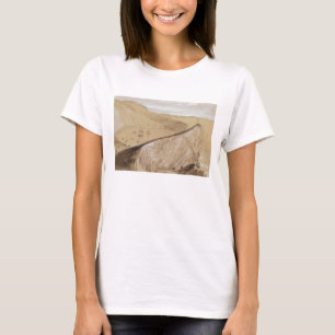 Camiseta Lulworth Cove (p/c, gouache y grafito en beige