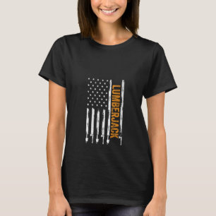 Camiseta Lumberjack - Bandera Estadounidense Y Arborisca Wo