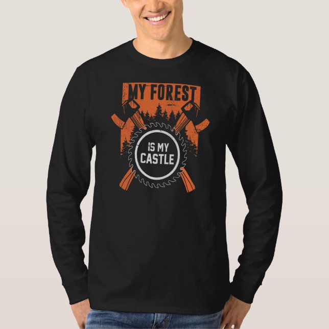 Camiseta Lumberjack Mi bosque Mi castillo (Anverso)